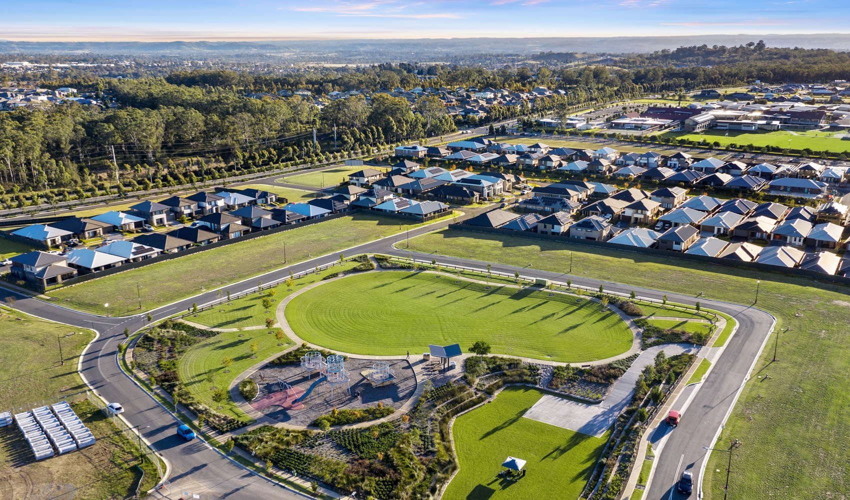 Ascot Grove Aerial View Of Park